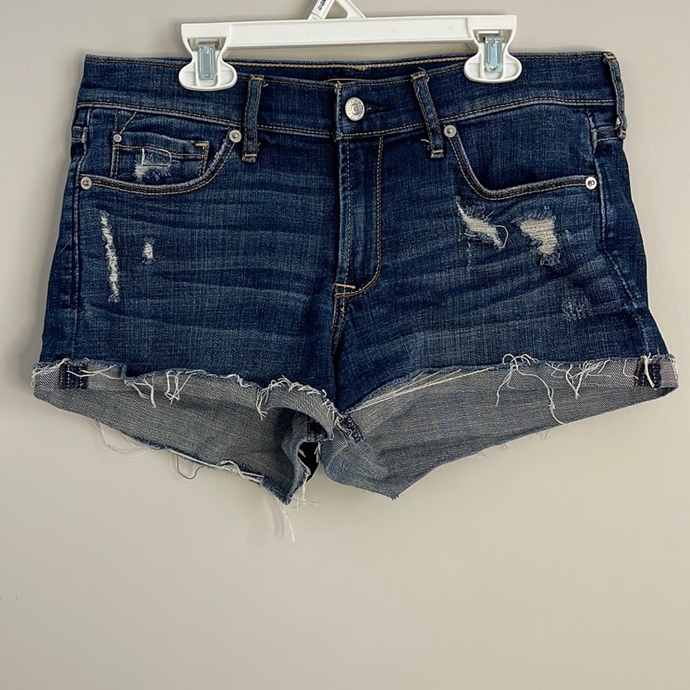 Abercrombie & Fitch, jean mini shorts, size W 28, L 2